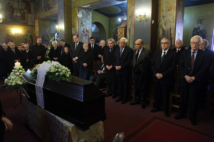 Κηδεία του Κωνσταντίνου Δεσποτόπουλου, από το Κοιμητήριο του Κόκκινου Μύλου, στη Νέα Φιλαδέλφεια, την Τρίτη 9 Φεβρουαρίου 2016. (EUROKINISSI/ΓΙΑΝΝΗΣ ΠΑΝΑΓΟΠΟΥΛΟΣ)