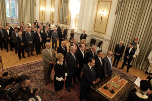 Ορκωμοσία της νέας κυβέρνησης παρουσία του Πρόεδρου της Δημοκρατίας Προκόπη Παυλόπουλου και του πρωθυπουργού Αλέξη Τσίπρα στο Προεδρικό Μέγαρο, Αθήνα, Τετάρτη 23 Σεπτεμβρίου 2015. ΑΠΕ-ΜΠΕ/ΑΠΕ-ΜΠΕ/ΑΛΕΞΑΝΔΡΟΣ ΒΛΑΧΟΣ
