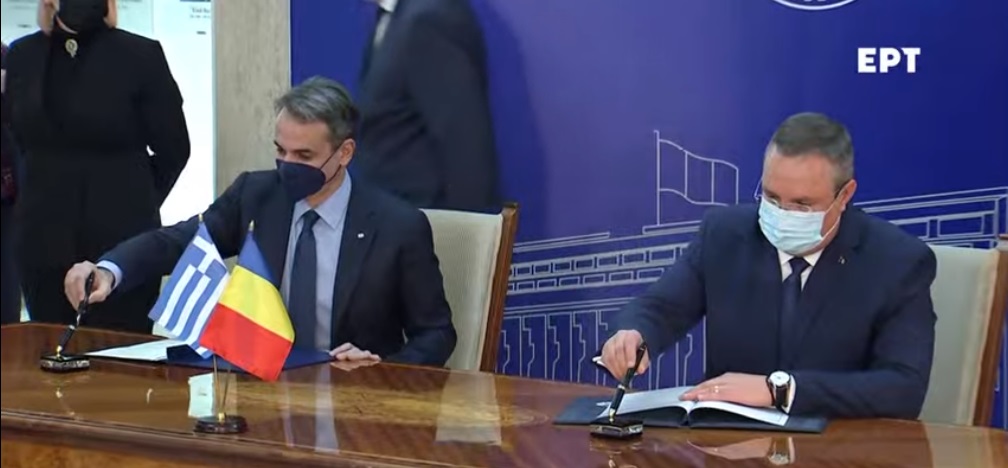 Δηλώσεις του Πρωθυπουργού Κυριάκου Μητσοτάκη με τον Πρωθυπουργό της Ρουμανίας Nicolae-Ionel Ciucă