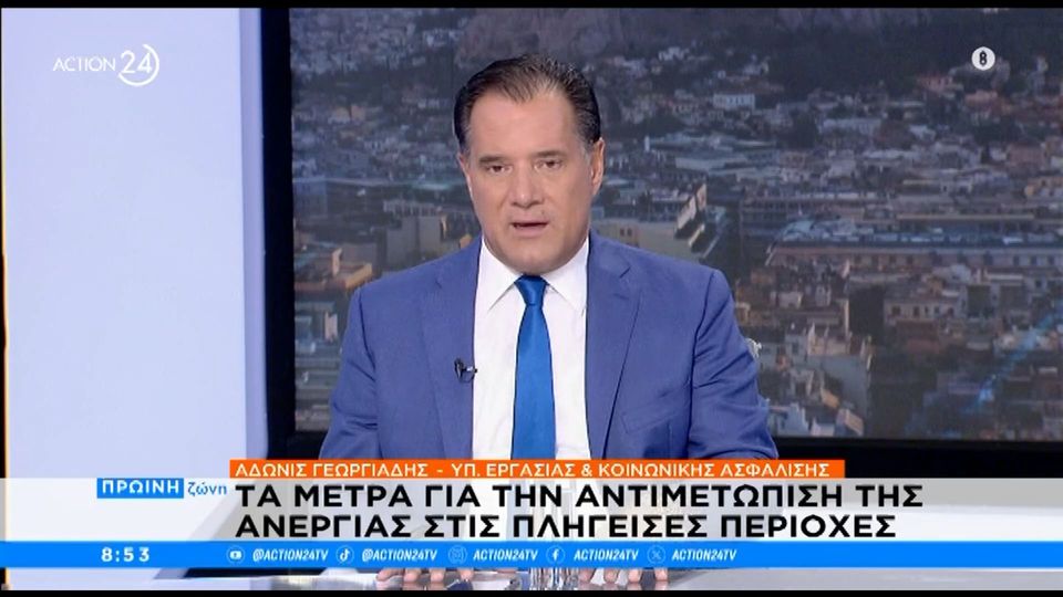 Ο Υπουργός Εργασίας και Κοινωνικής Ασφάλισης ο Αδωνις Γεωργιάδης