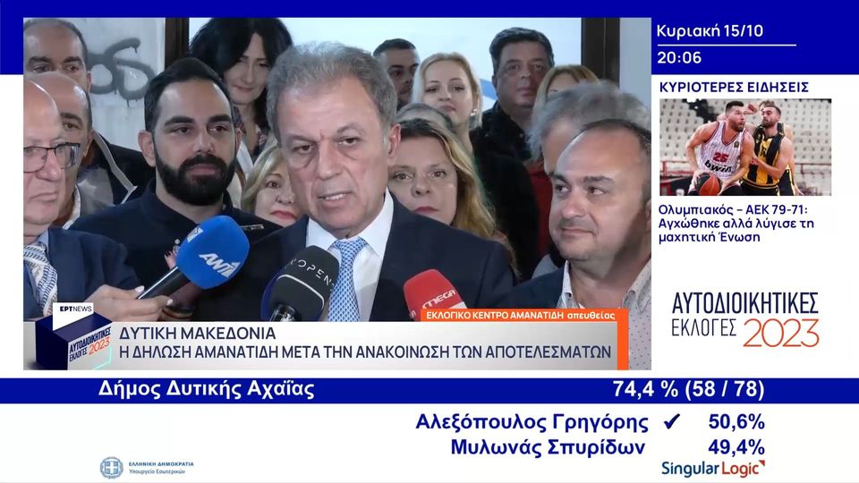Αμανατίδης: Δήλωση του νέου Περιφερειάρχη Δυτικής Μακεδονίας