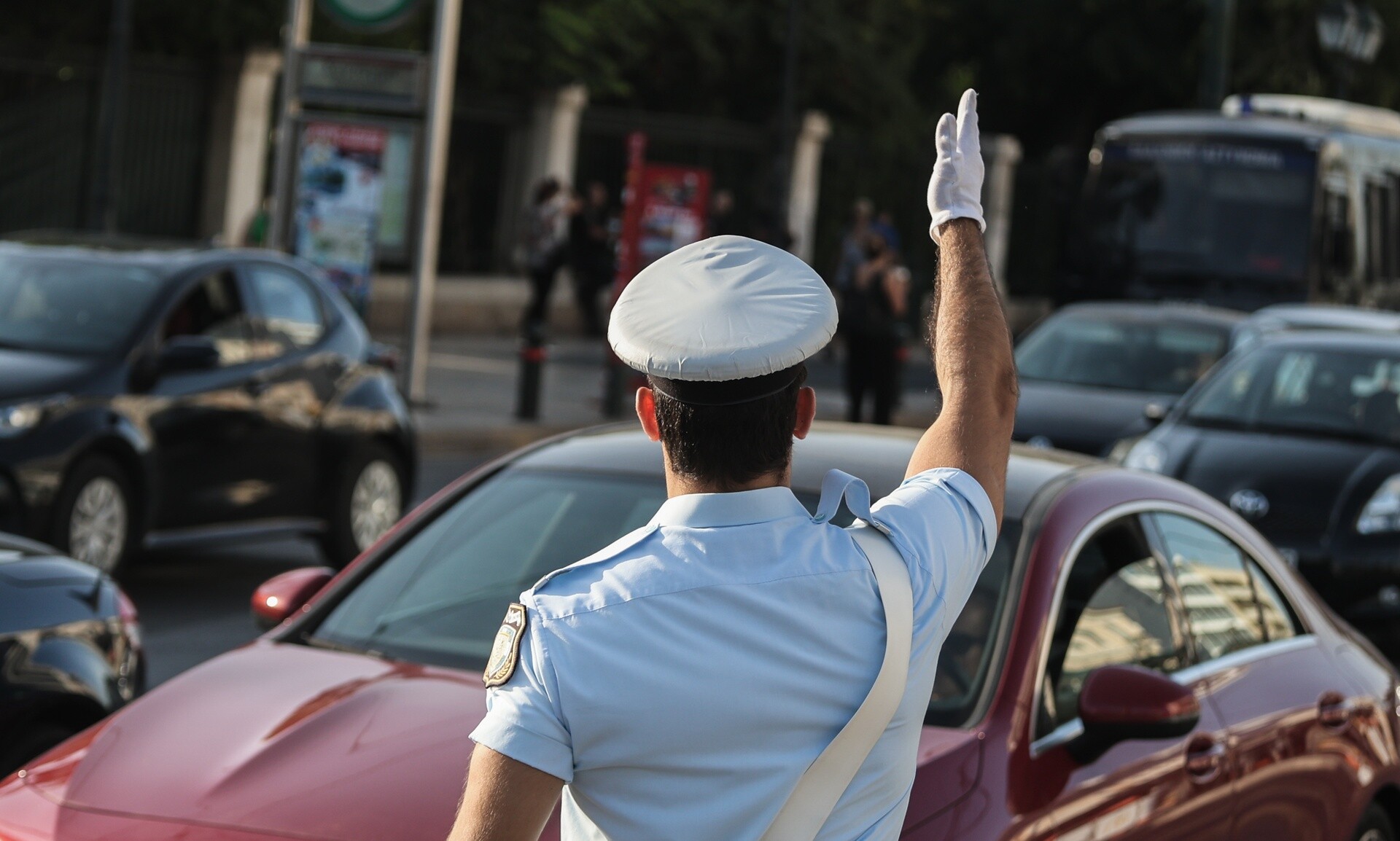 τροχονόμος κίνηση αστυνομία μποτιλιάρισμα